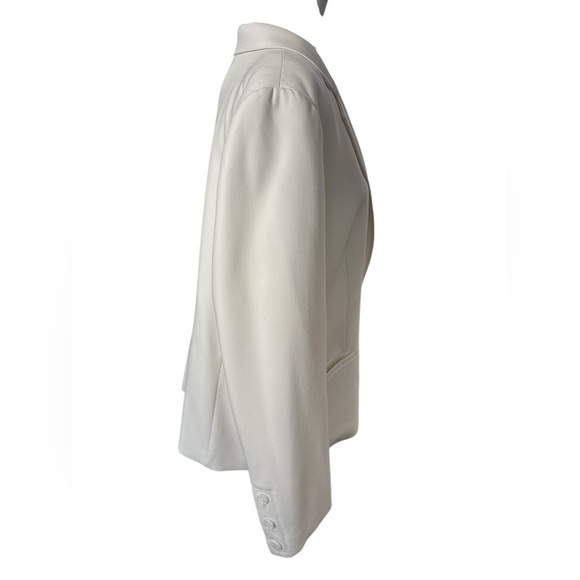 Loft Modern Blazer Suit Jacket Size 16 Cream/Off White Single Breasted - Picture 3 of 8